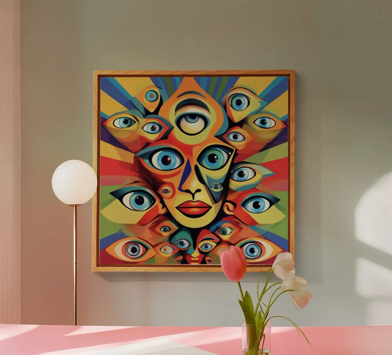 Eyes_1 plexiglass da AI-Portraits by LK