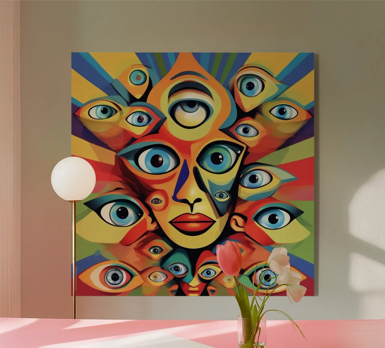 Eyes_1 plexiglass da AI-Portraits by LK