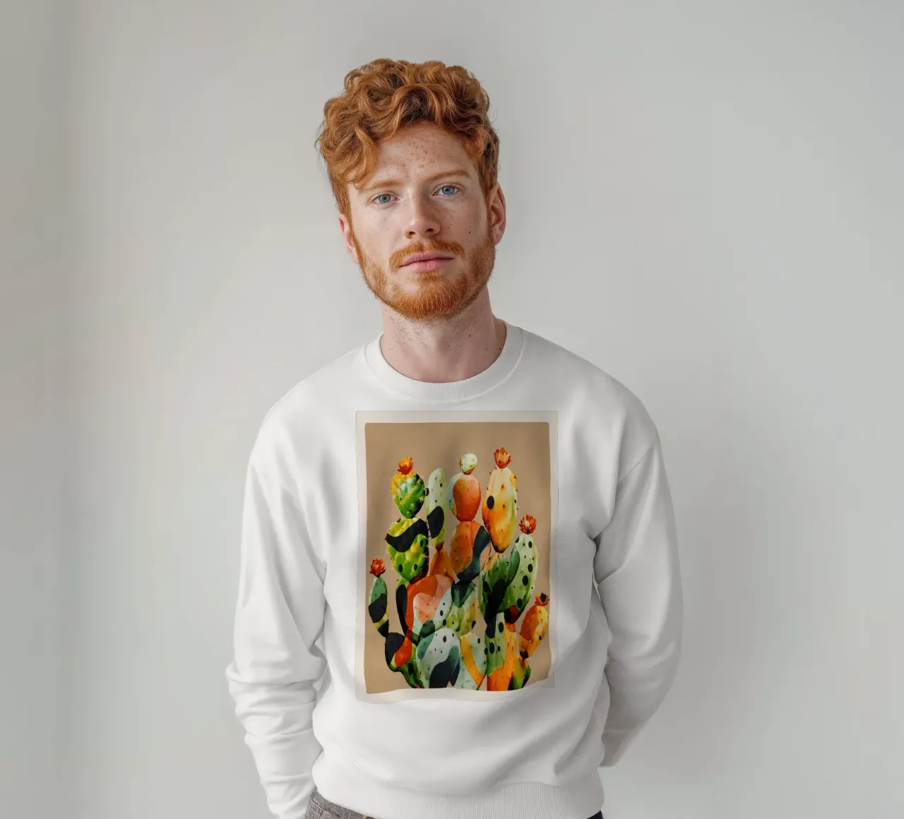 Abstract Modern Cactus 1 felpa da Nadjaa
