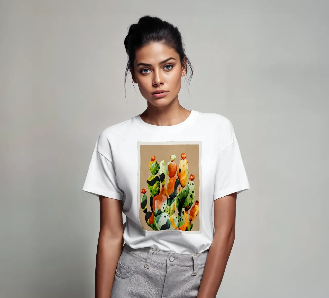 Abstract Modern Cactus 1 t-shirt da Nadjaa