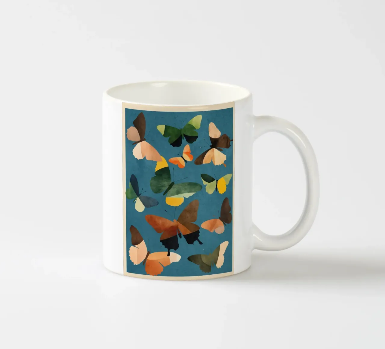 Beautiful Butterflies 4 tazza in ceramica da Nadjaa
