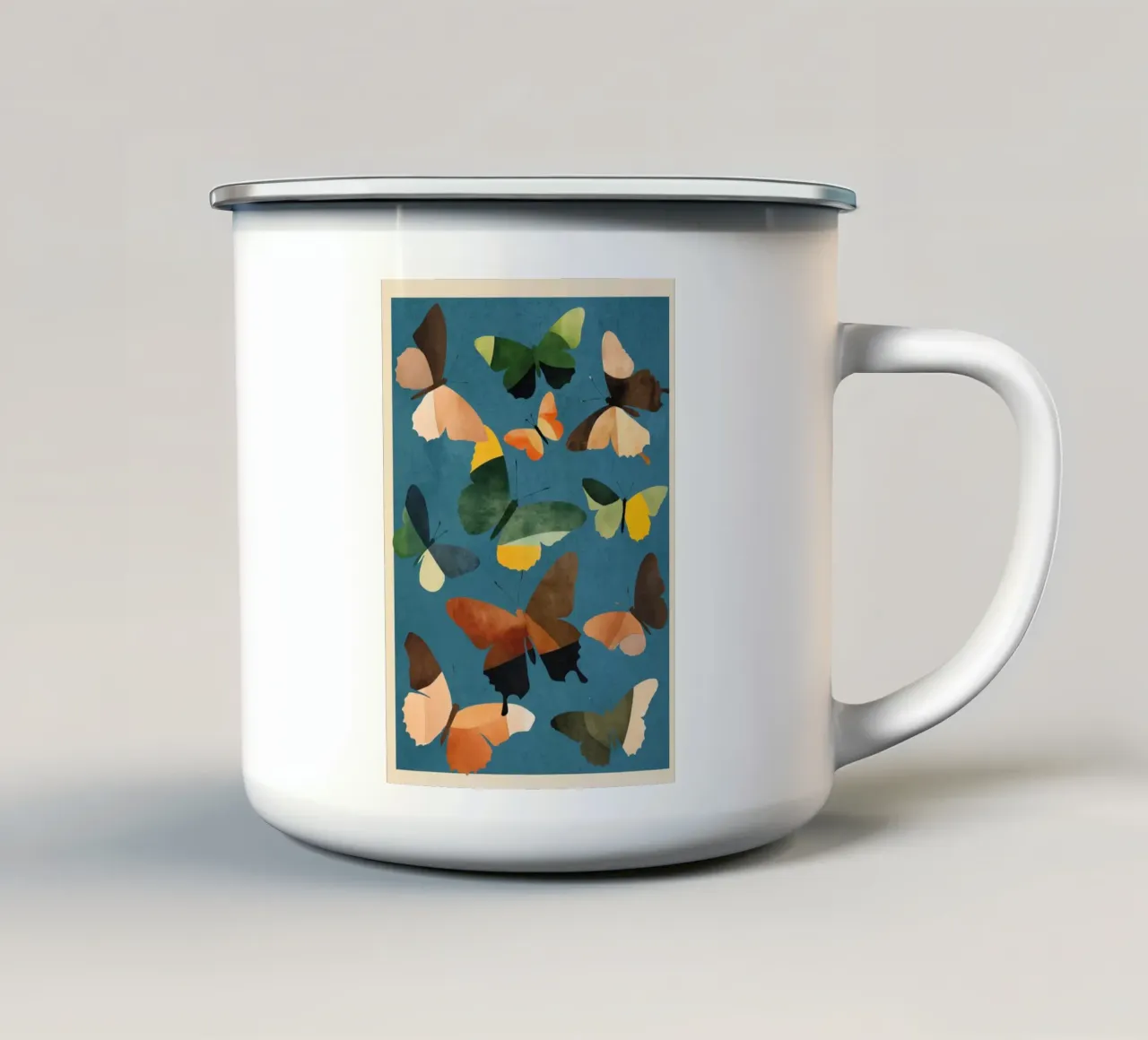 Beautiful Butterflies 4 tazza in smalto da Nadjaa