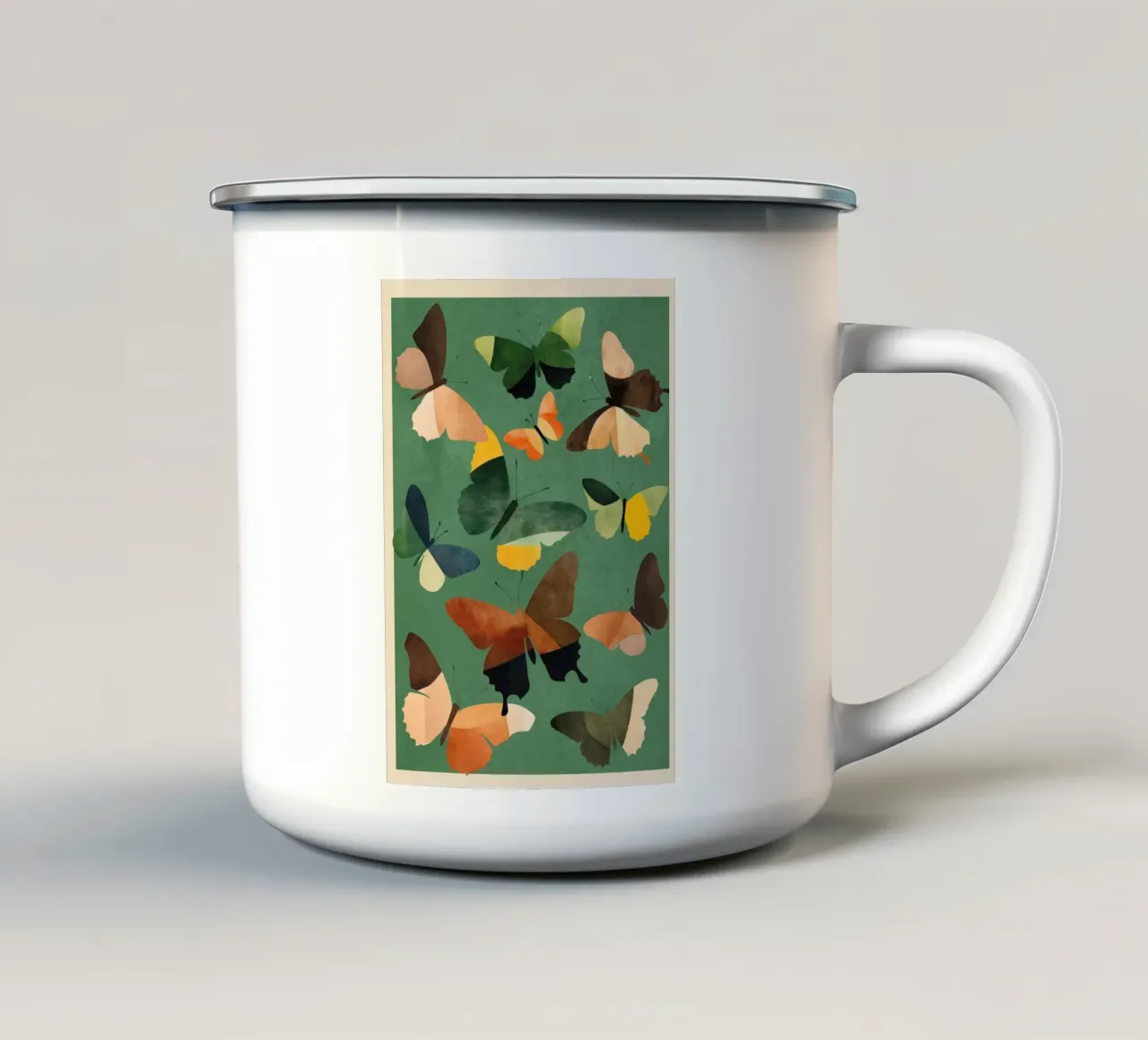 Beautiful Butterflies 6 tazza in smalto da Nadjaa