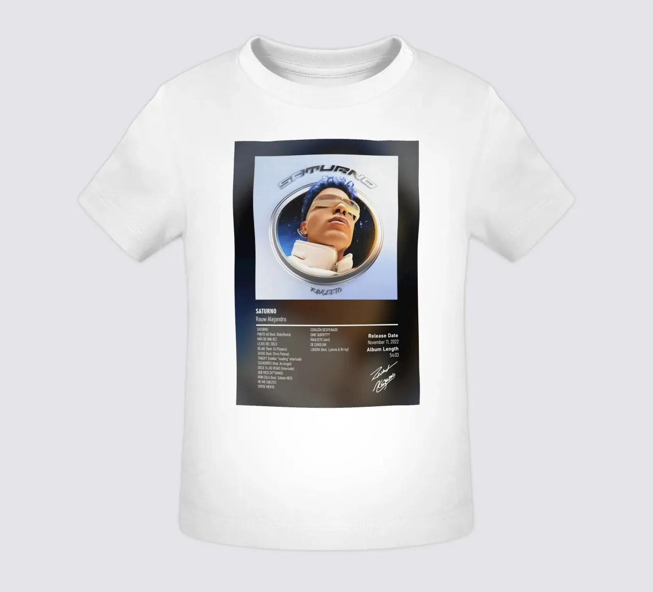 Saturno (2022) Rauw Alejandro maglietta neonato da DGUnder