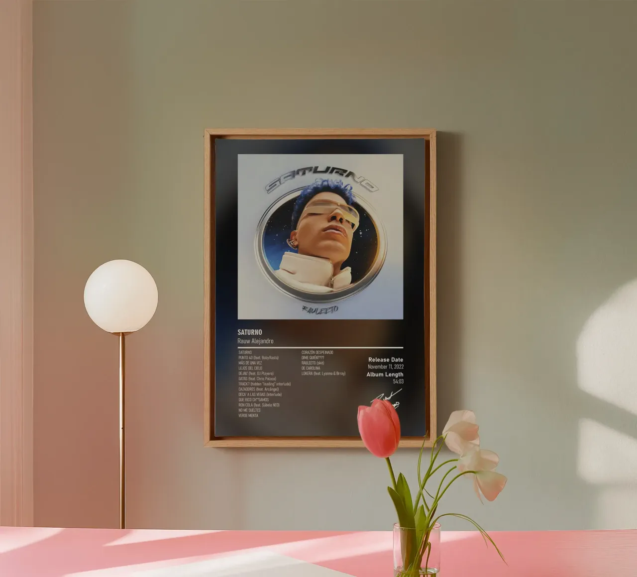 Saturno (2022) Rauw Alejandro canvas by DGUnder