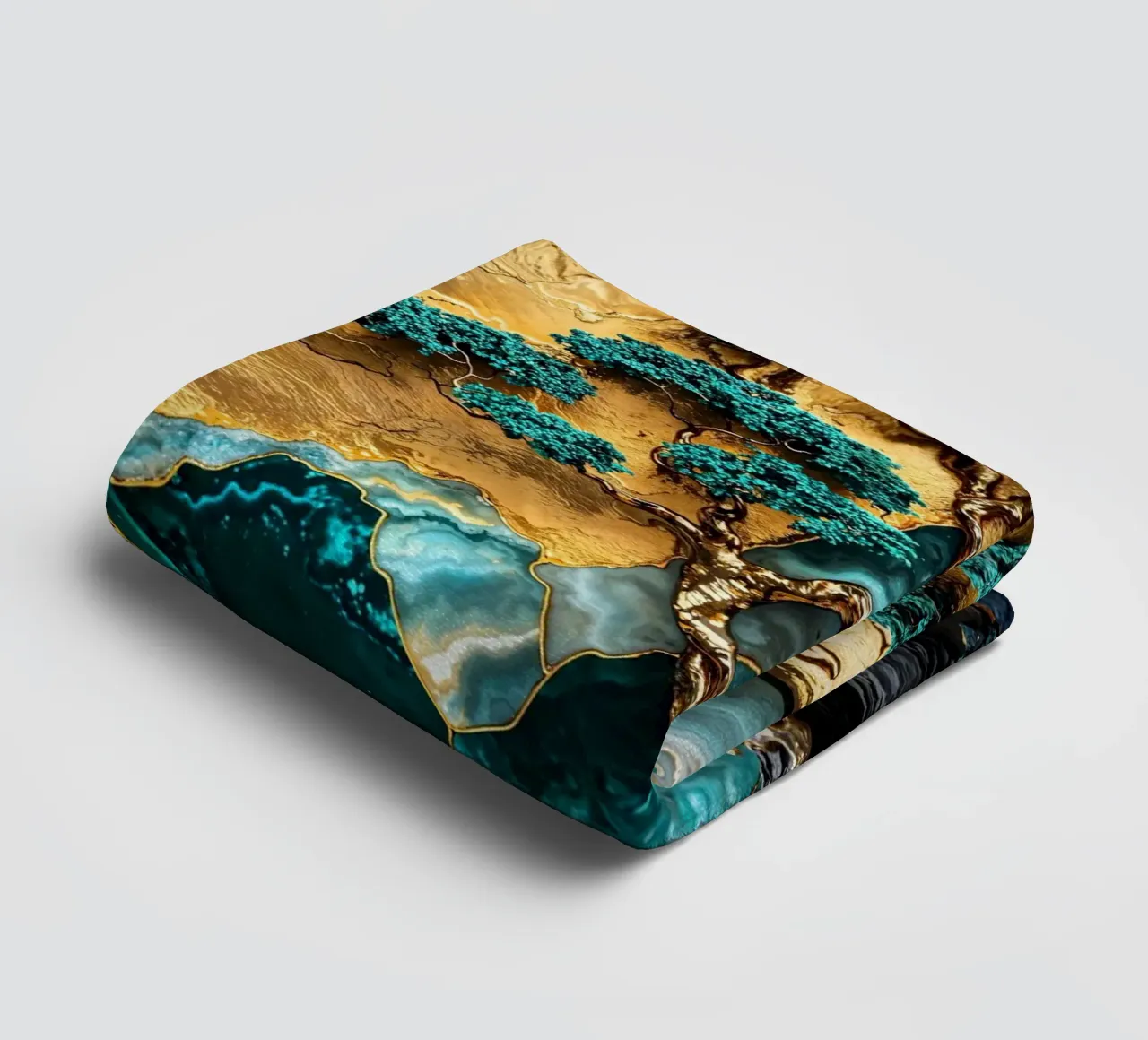 Golden Tree of Harmony Art asciugamano da bagno da Pixaverse