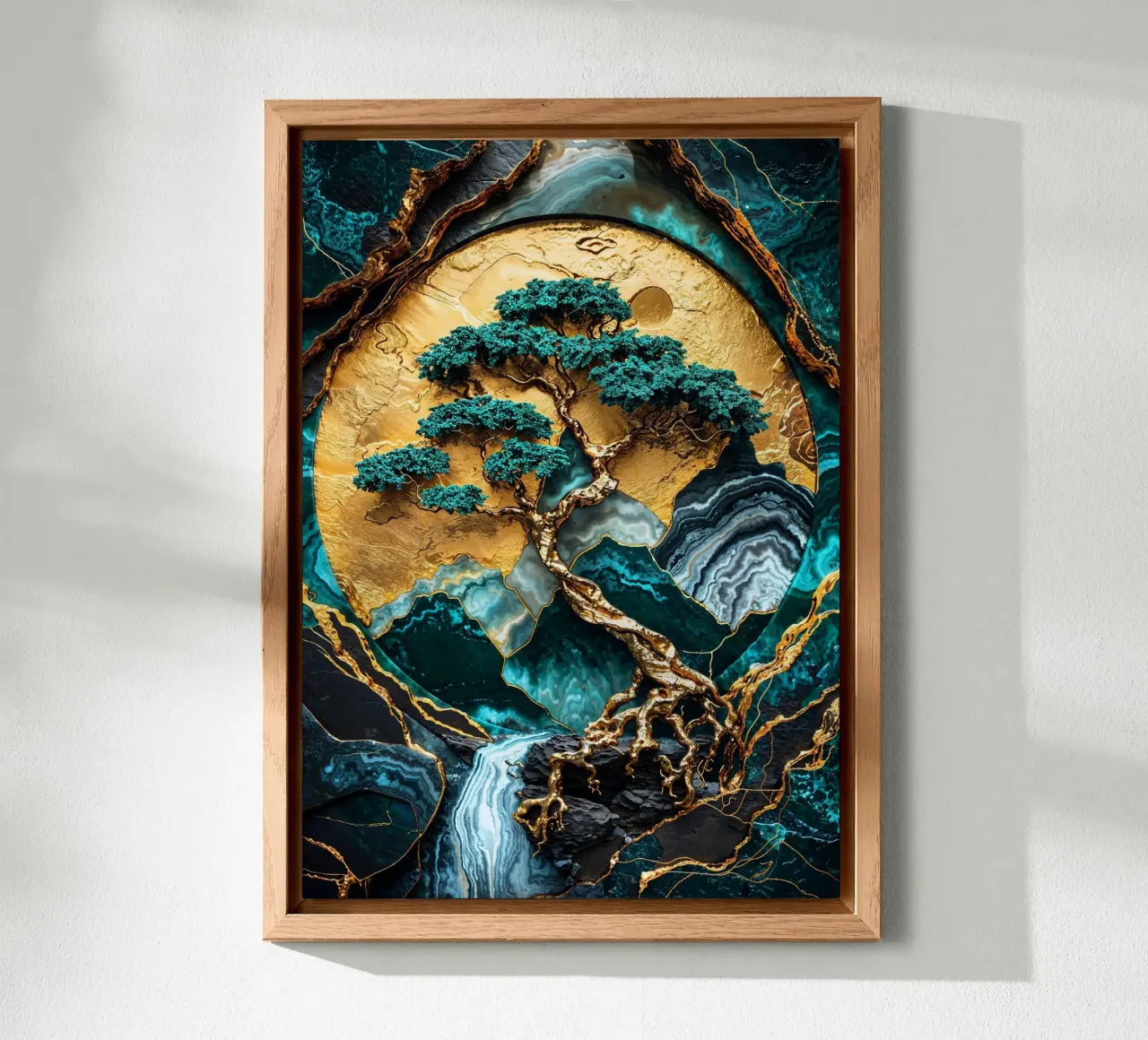 Golden Tree of Harmony Art alluminio dibond da Pixaverse