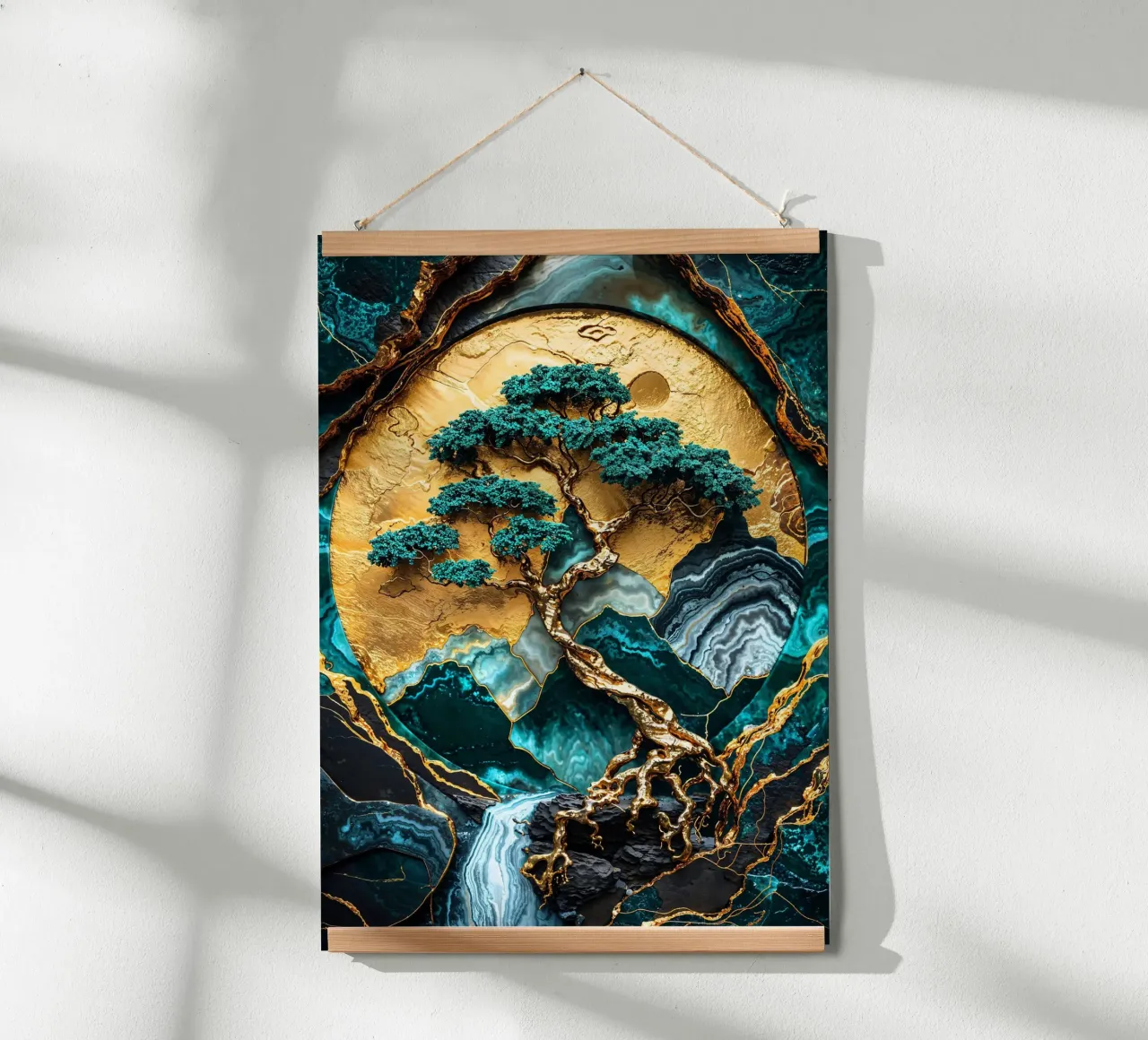 Golden Tree of Harmony Art carta hahnemühle da Pixaverse