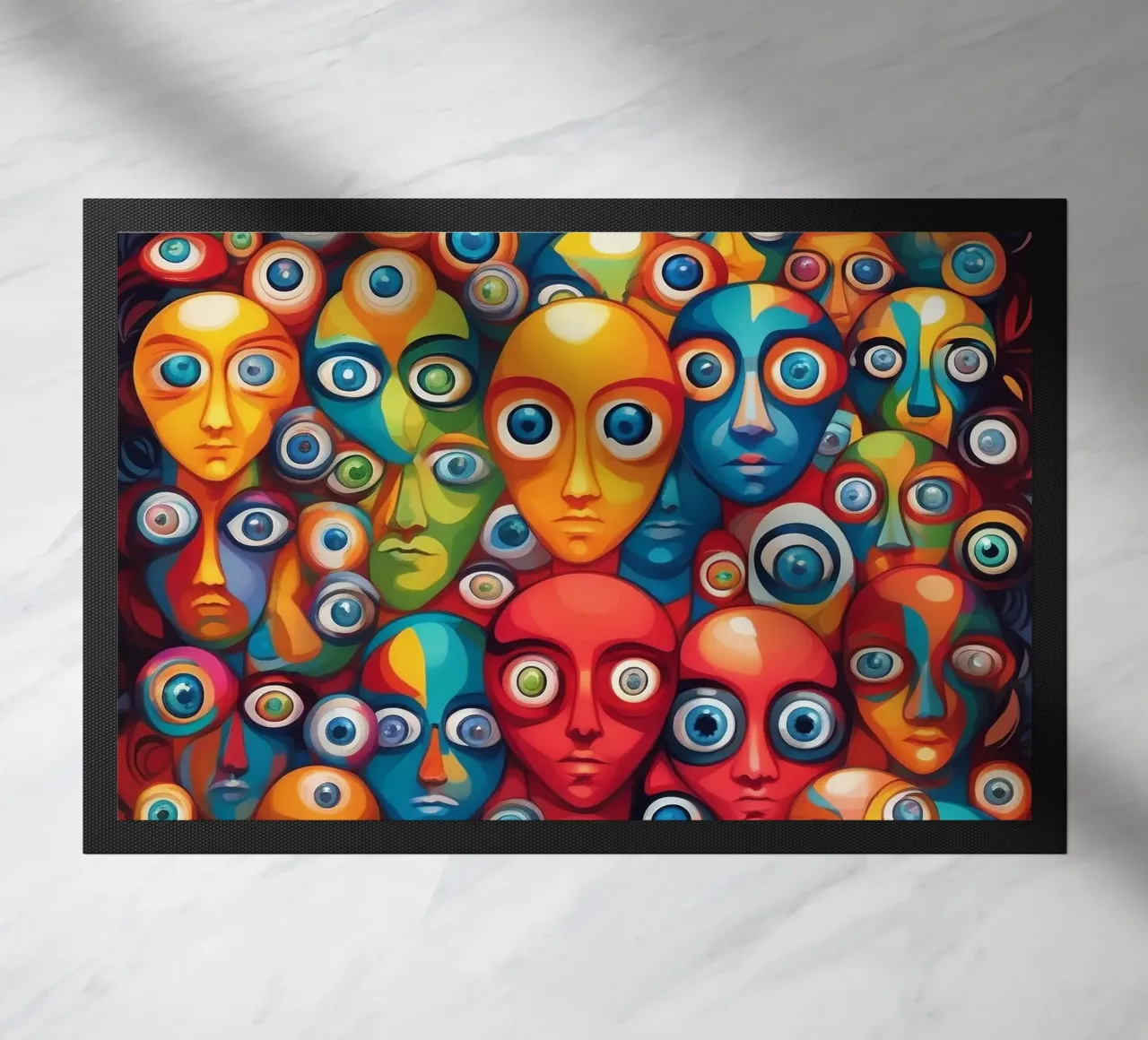 Ogen_2 deurmat van AI-Portraits by LK