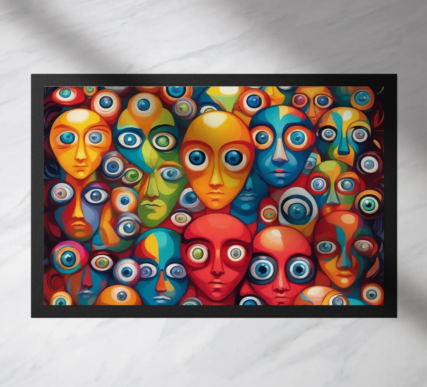 Ogen_2 deurmat van AI-Portraits by LK