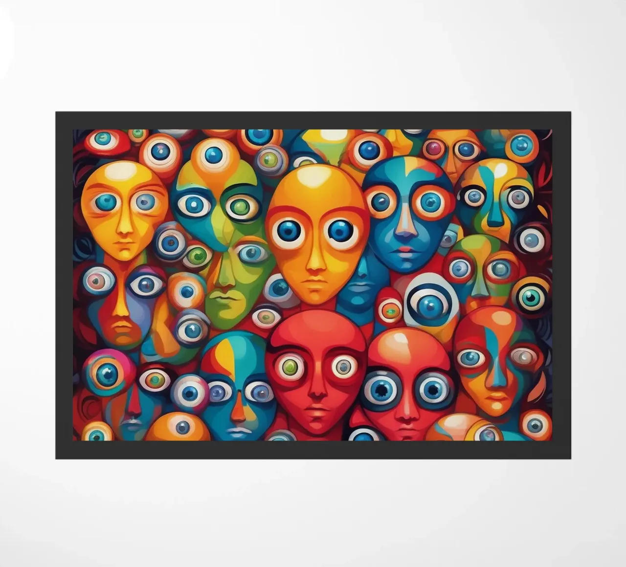 Ogen_2 deurmat van AI-Portraits by LK