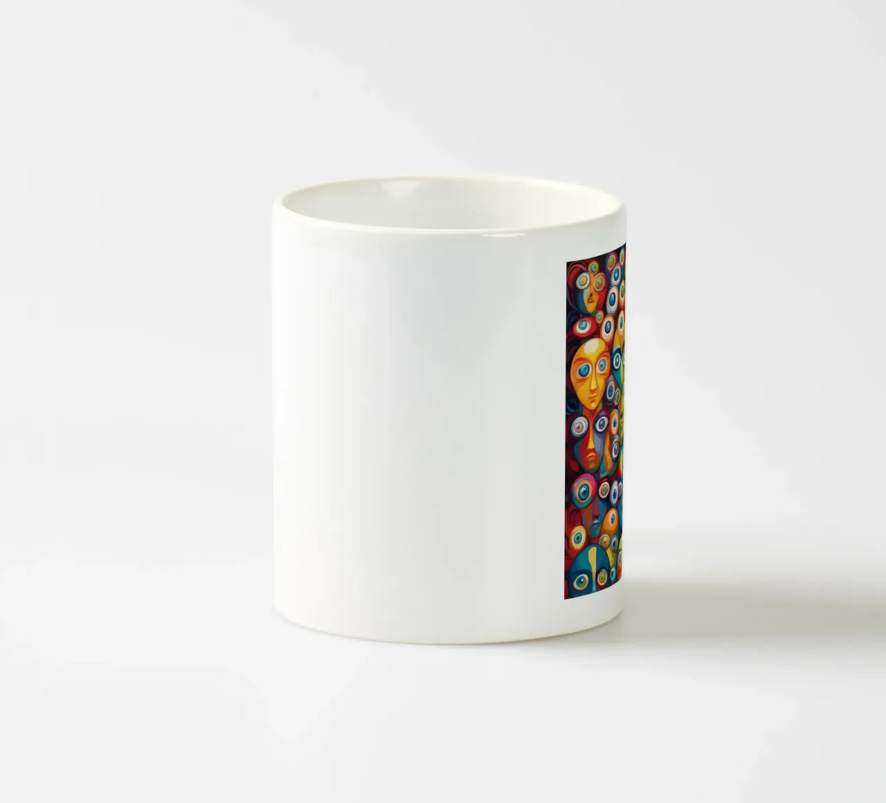 Occhi_2 tazza in ceramica da AI-Portraits by LK