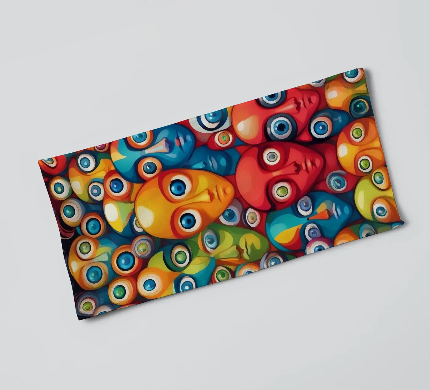 Ogen_2 badhanddoek van AI-Portraits by LK