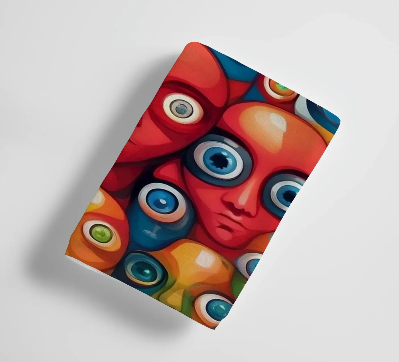 Ogen_2 badhanddoek van AI-Portraits by LK