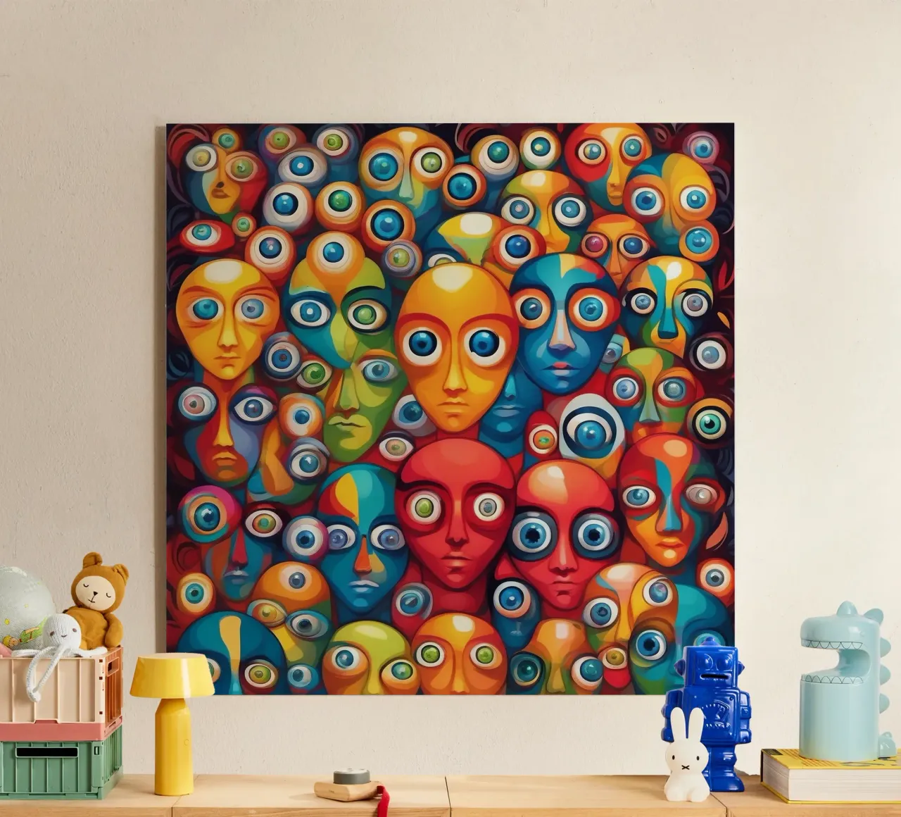 Occhi_2 plexiglass da AI-Portraits by LK