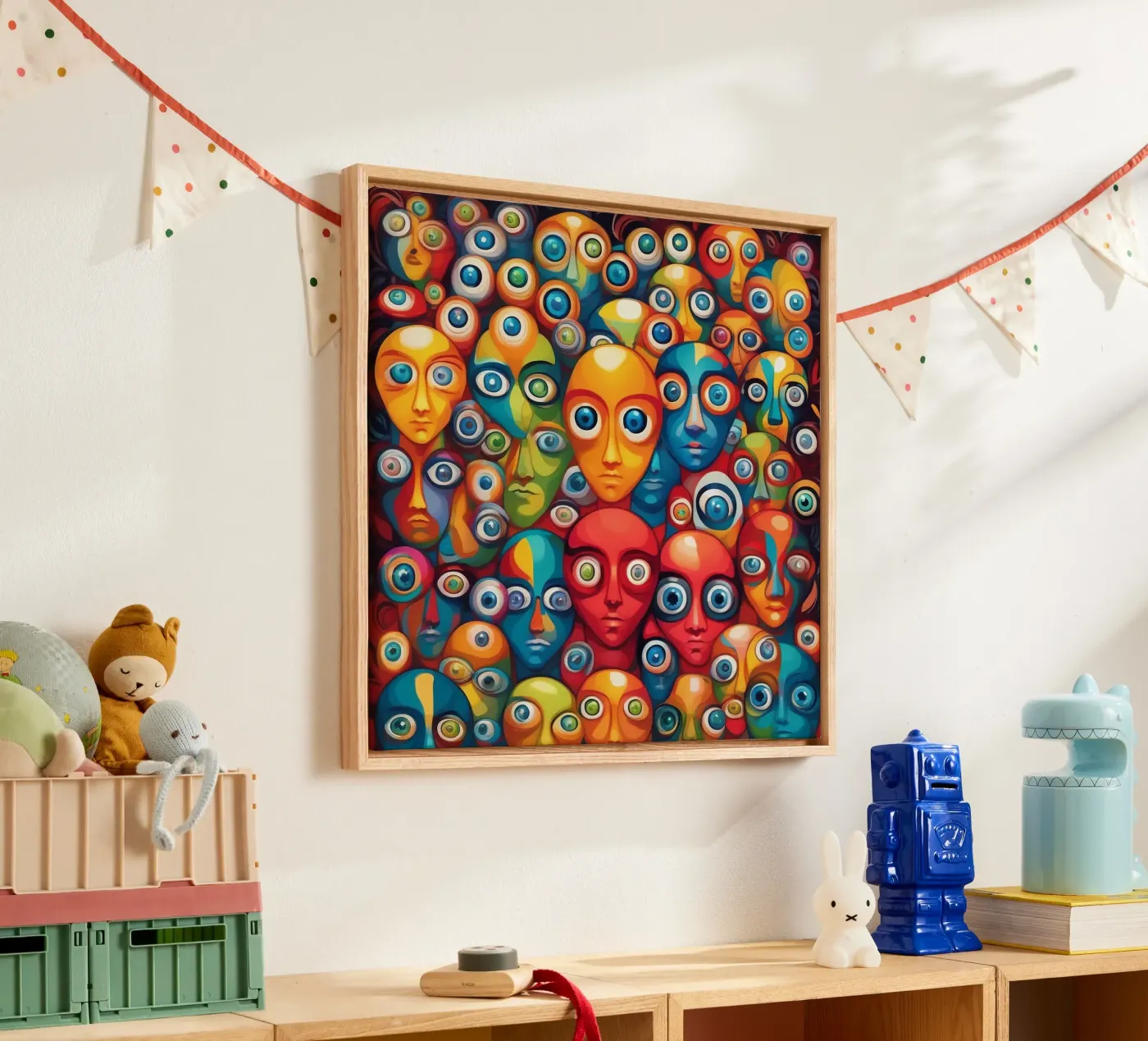 Ogen_2 canvas van AI-Portraits by LK