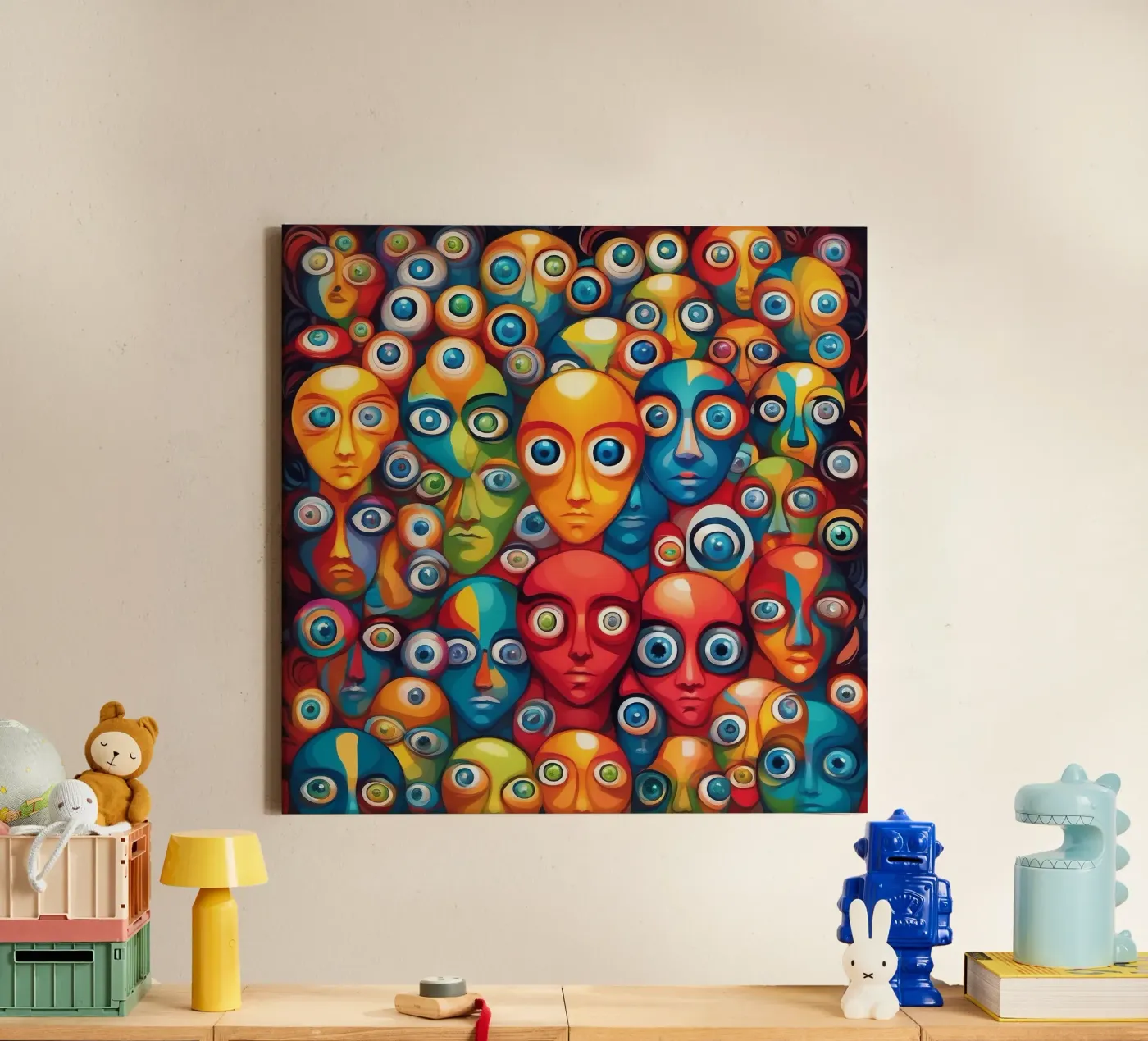 Ogen_2 canvas van AI-Portraits by LK