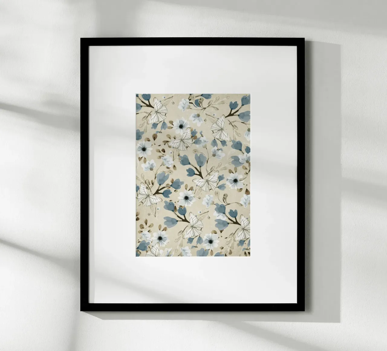 Flowers and Butterflies poster da Nadjaa