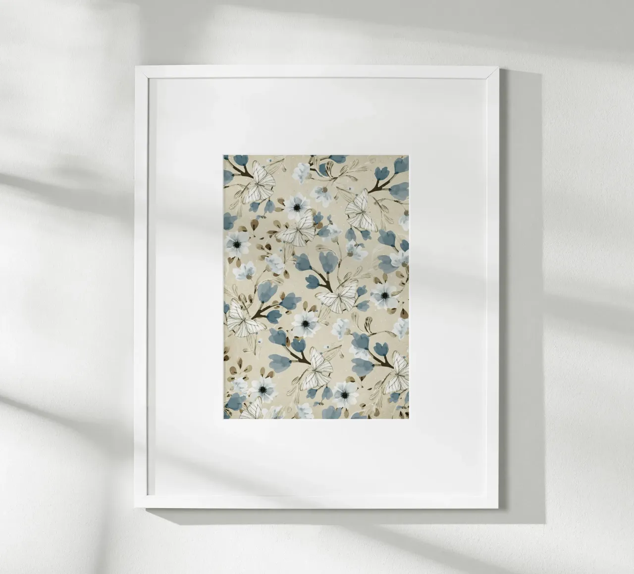 Flowers and Butterflies poster da Nadjaa