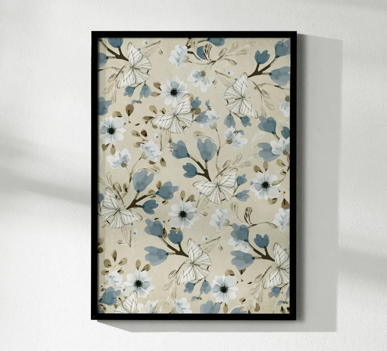 Flowers and Butterflies poster da Nadjaa