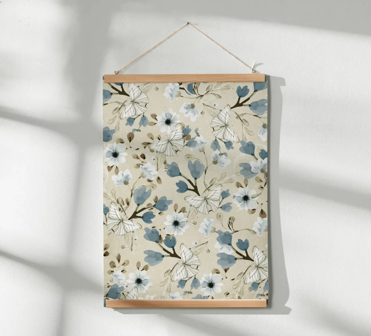 Flowers and Butterflies poster da Nadjaa
