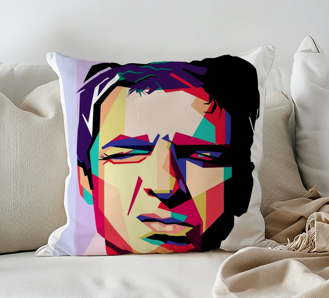 Noel Gallagher WPAP art style cuscino da Hantamrata