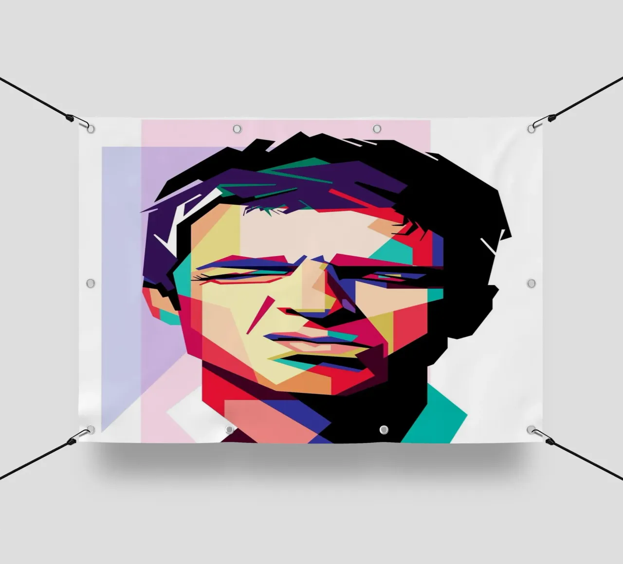 Noel Gallagher WPAP art style telo in pvc da Hantamrata