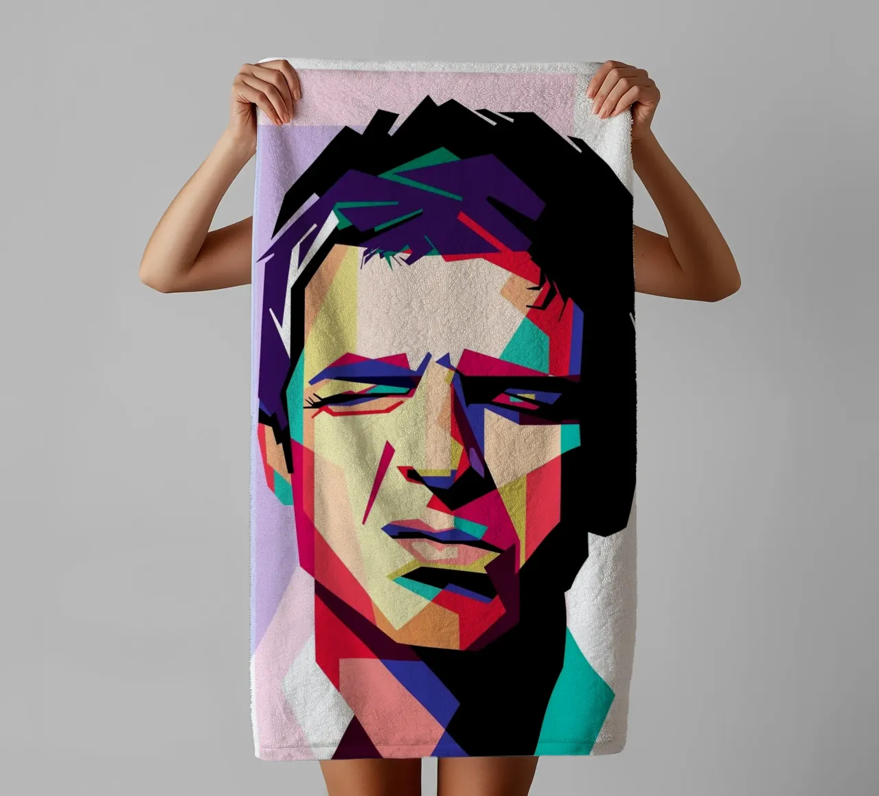 Noel Gallagher WPAP art style asciugamano da bagno da Hantamrata