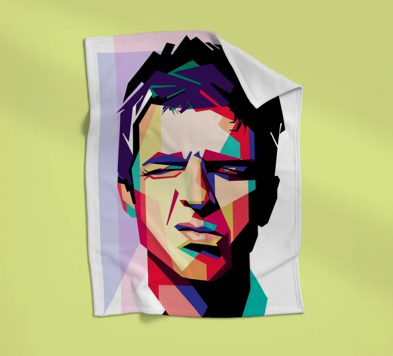 Noel Gallagher WPAP art style coperta in pile da Hantamrata