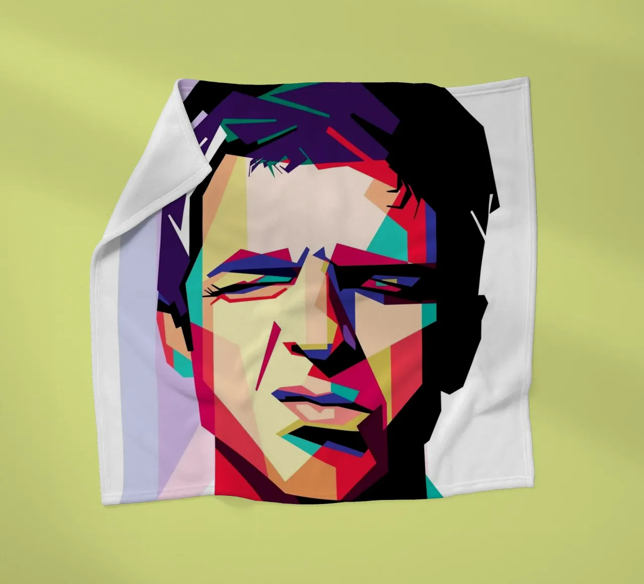 Noel Gallagher WPAP art style coperta in pile da Hantamrata
