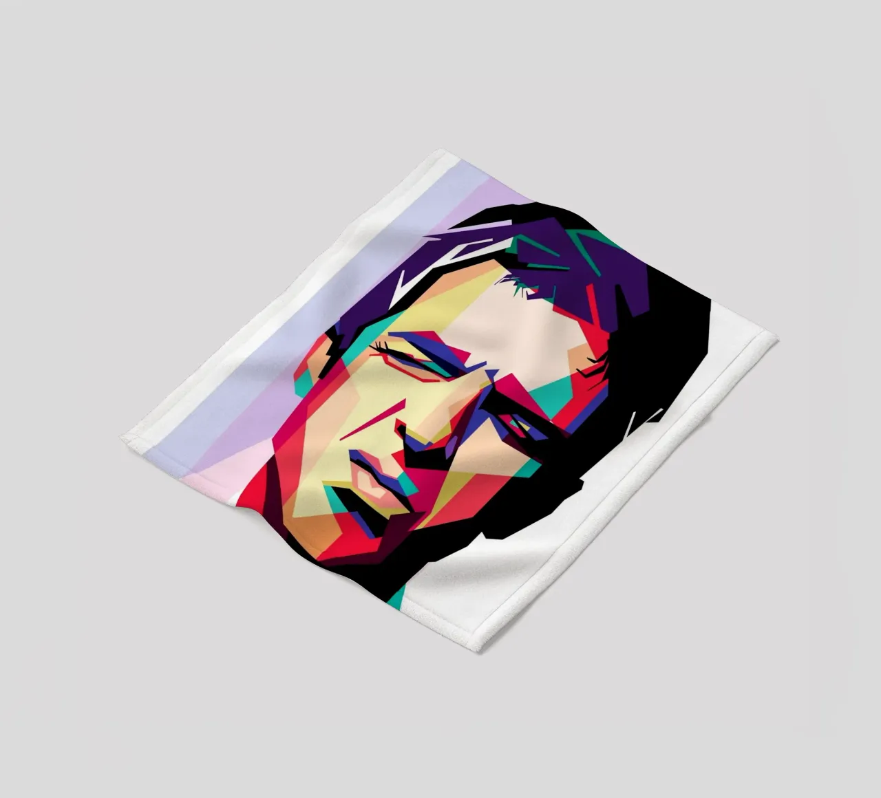 Noel Gallagher WPAP art style coperta in pile da Hantamrata