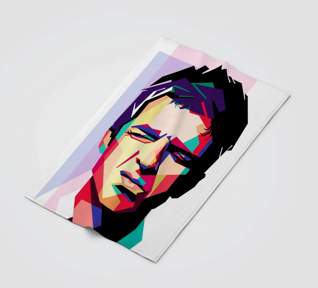 Noel Gallagher WPAP art style coperta in pile da Hantamrata