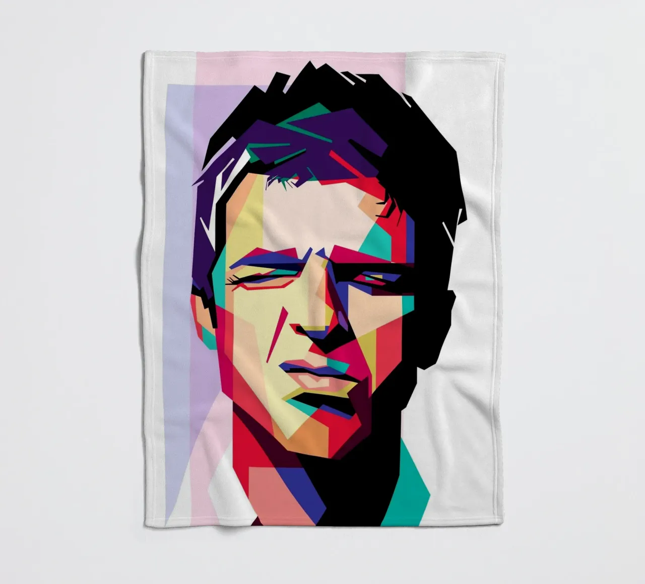 Noel Gallagher WPAP art style coperta in pile da Hantamrata