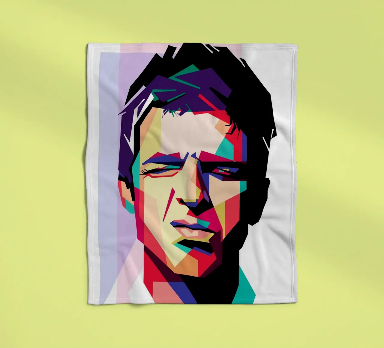 Noel Gallagher WPAP art style coperta in pile da Hantamrata