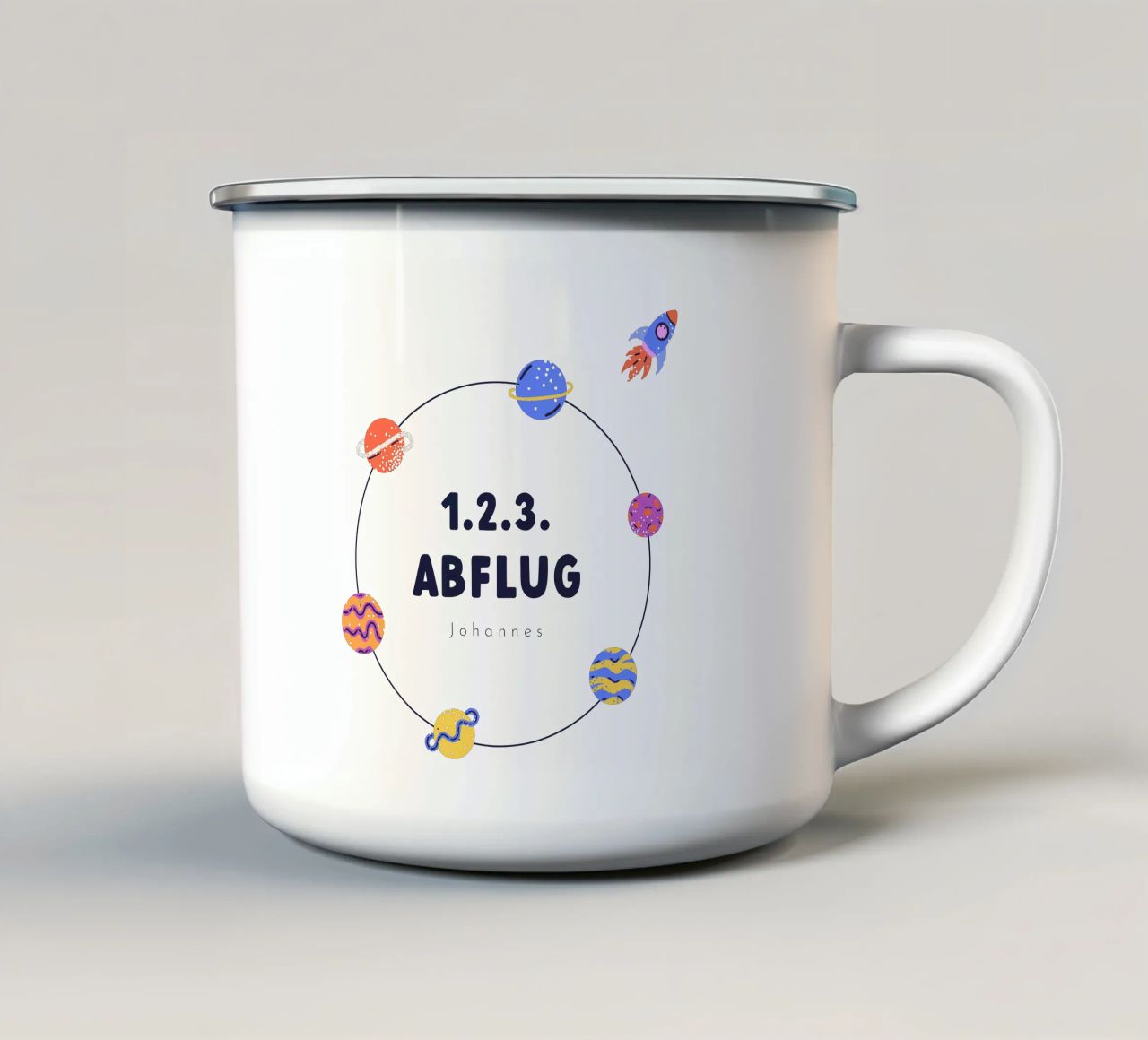 Universo tazza in smalto da Kartenliebe