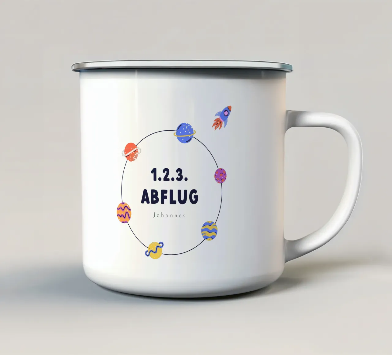 Universo tazza in smalto da Kartenliebe