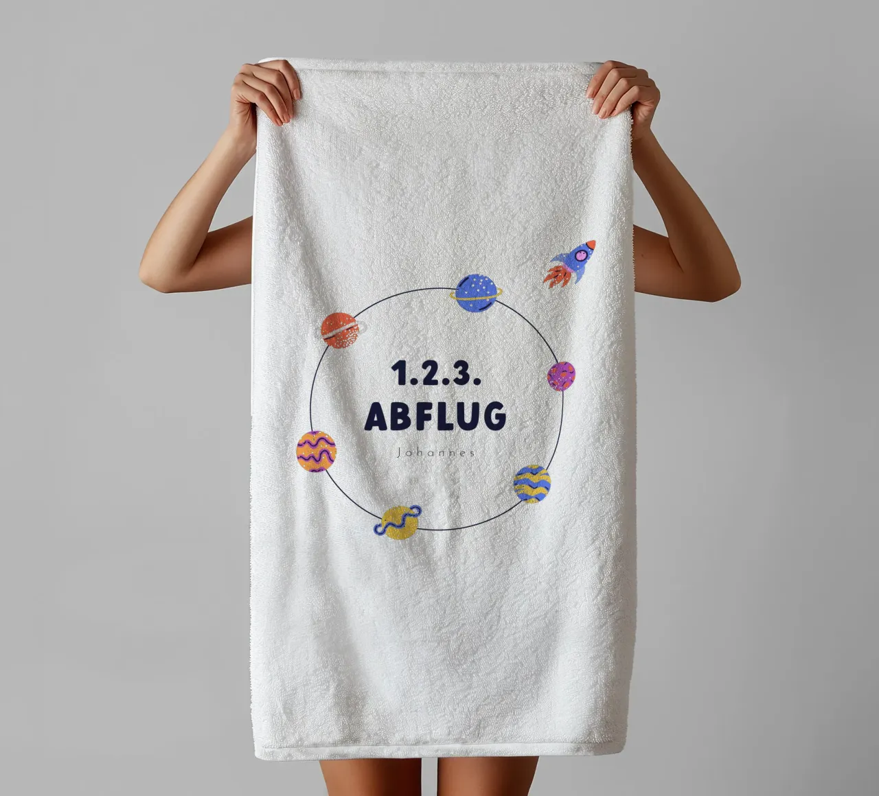 Universe towel by Kartenliebe