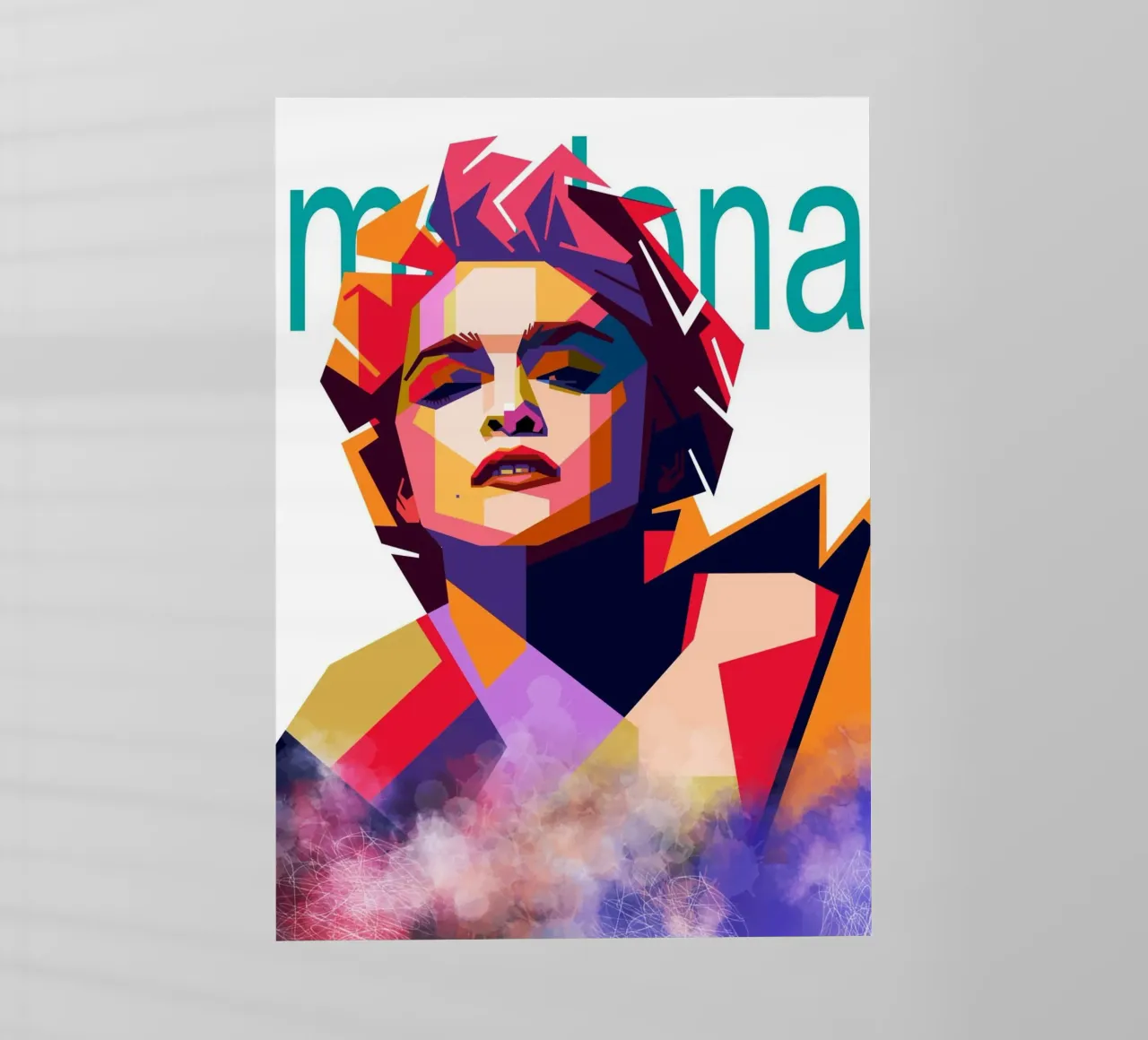 Madonna WPAP art style pellicola backlit da Hantamrata