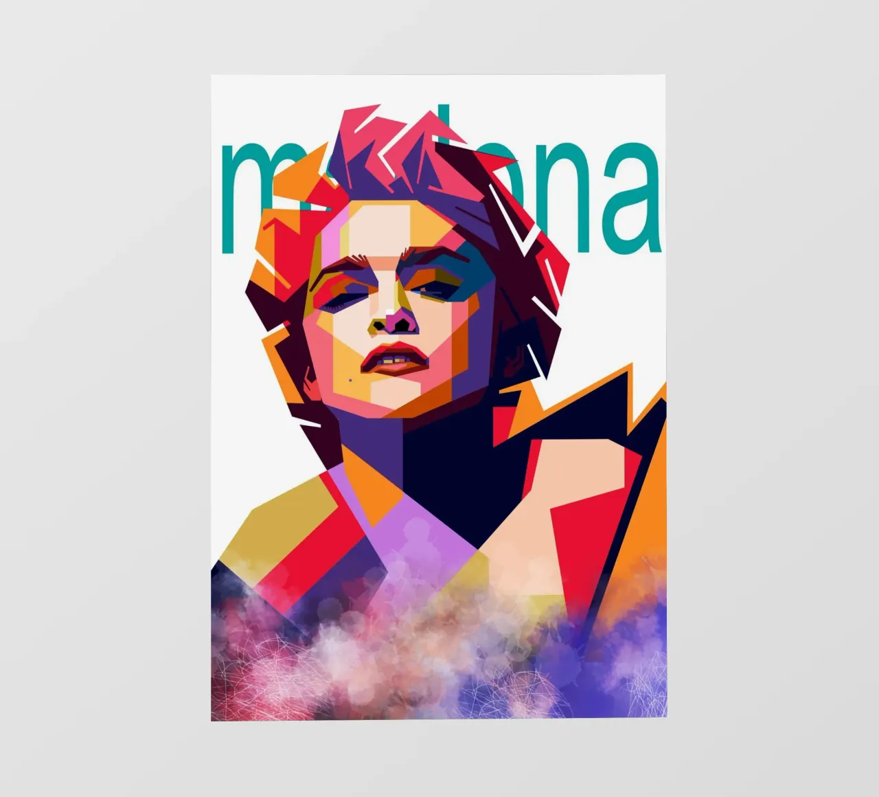 Madonna WPAP art style pellicola backlit da Hantamrata