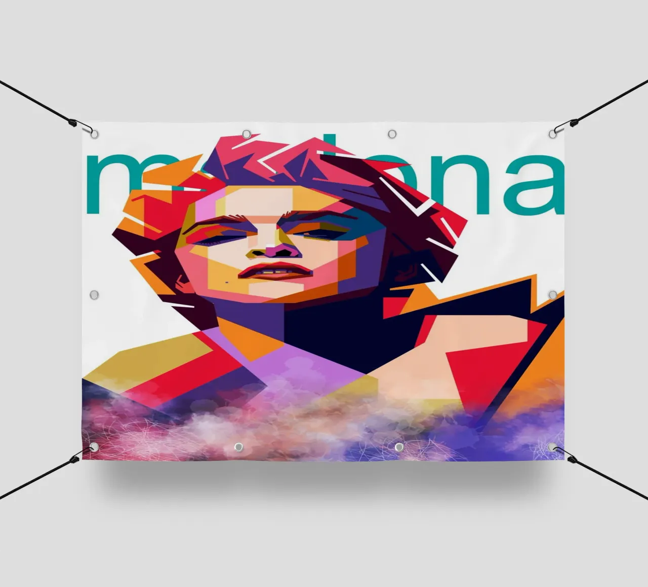 Madonna WPAP art style telo in pvc da Hantamrata
