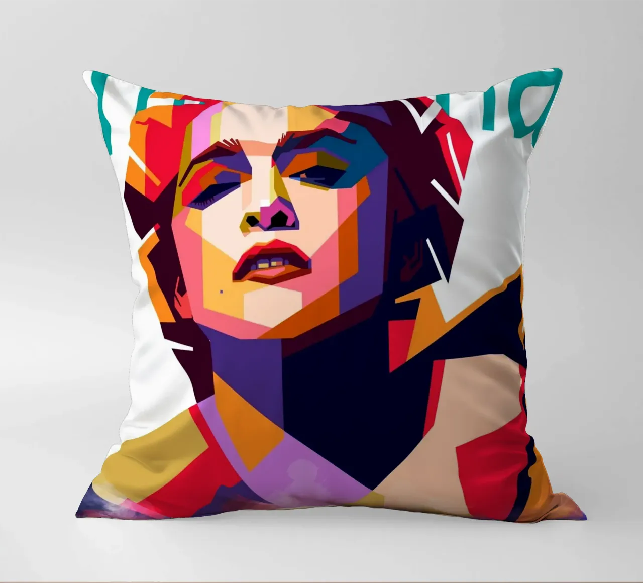 Madonna WPAP art style decorative cushion by Hantamrata