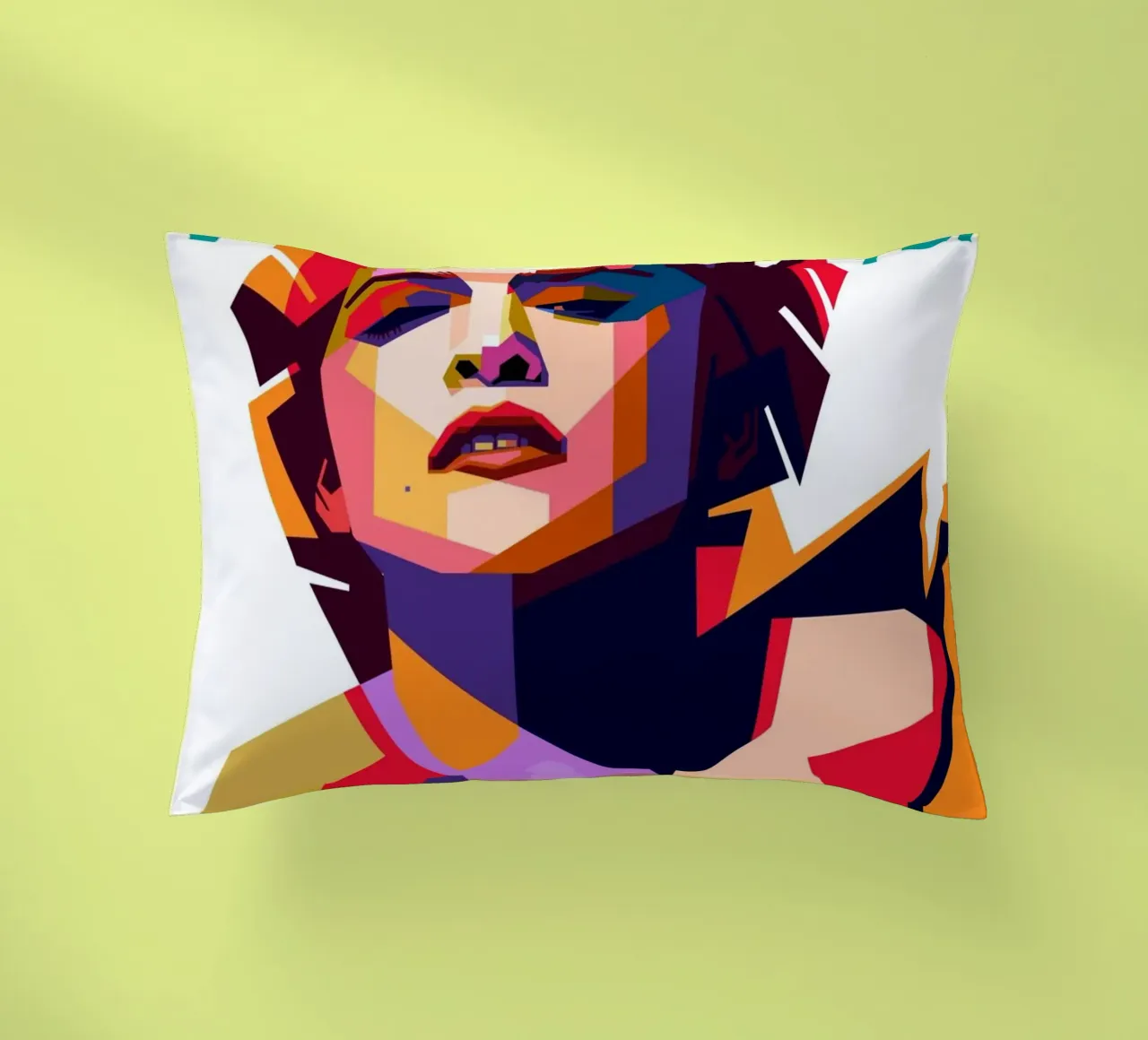 Madonna WPAP art style decorative cushion by Hantamrata