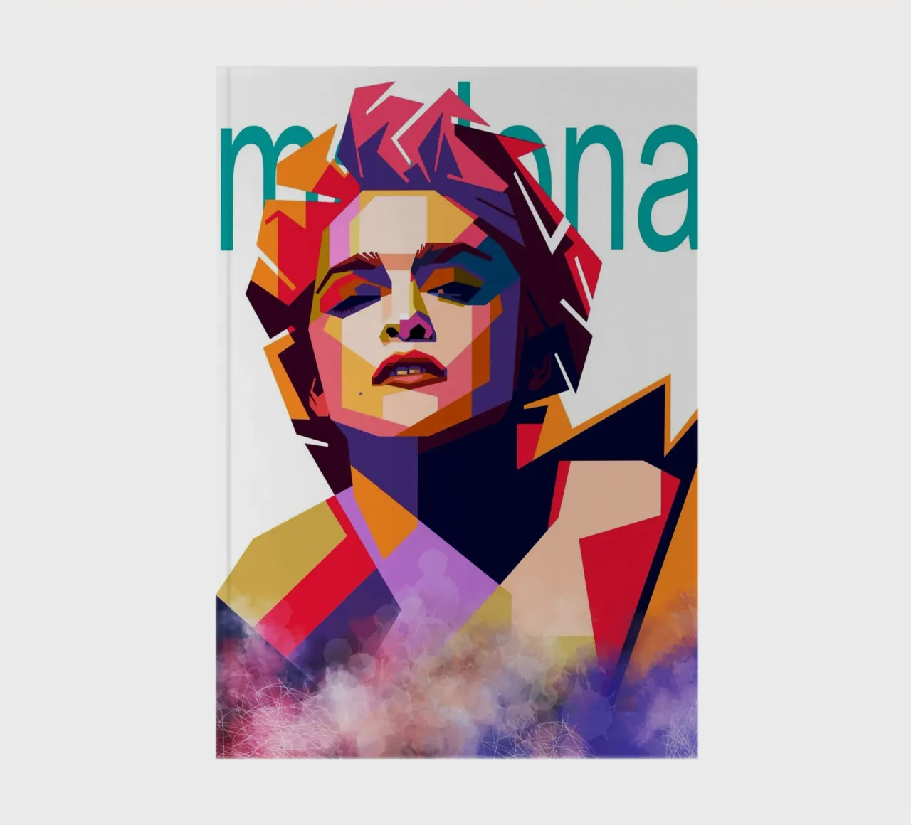 Madonna WPAP art style notebook by Hantamrata