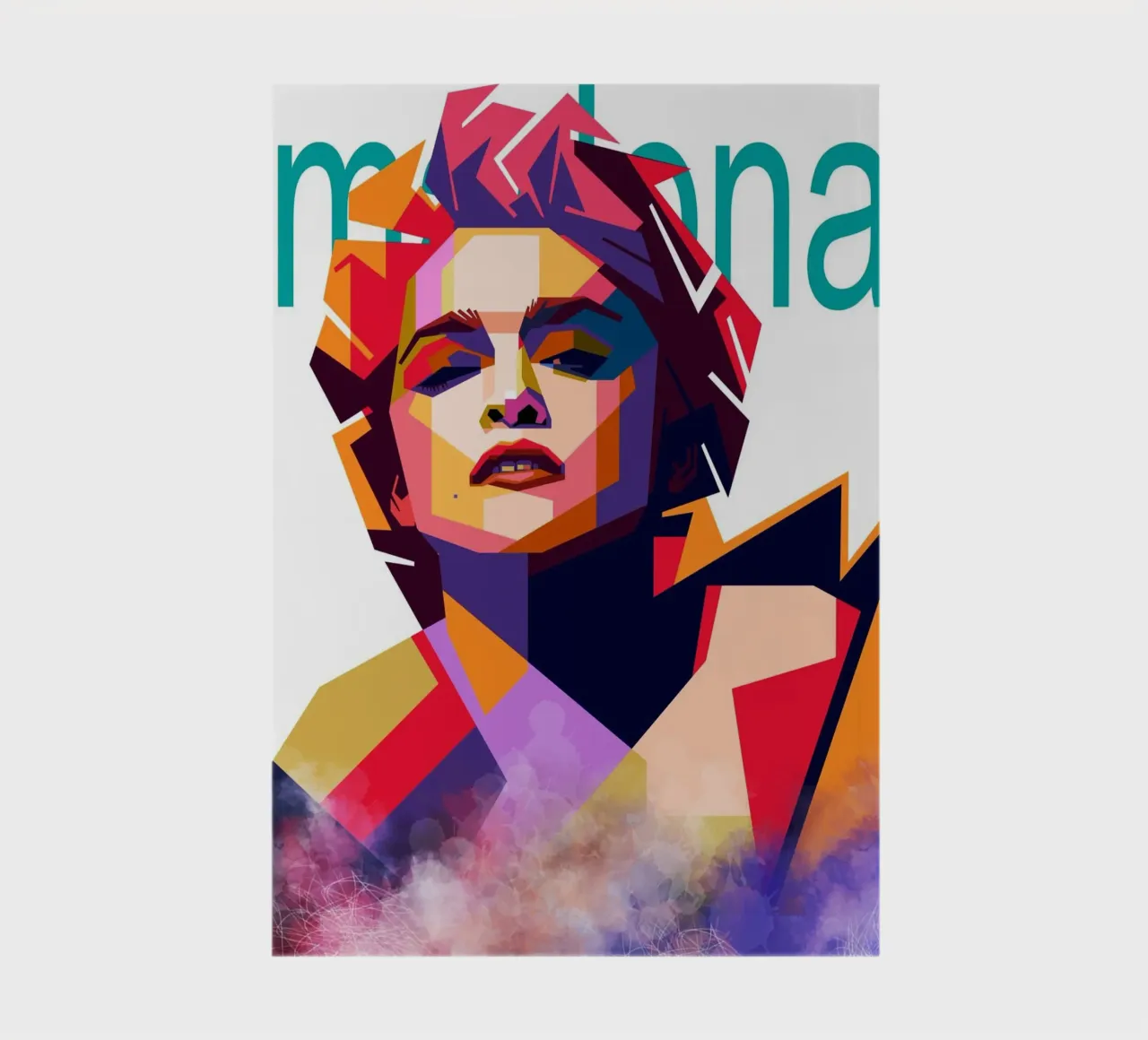 Madonna WPAP art style notebook by Hantamrata