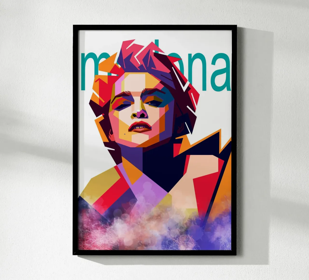 Madonna WPAP art style poster con telaio in legno da Hantamrata