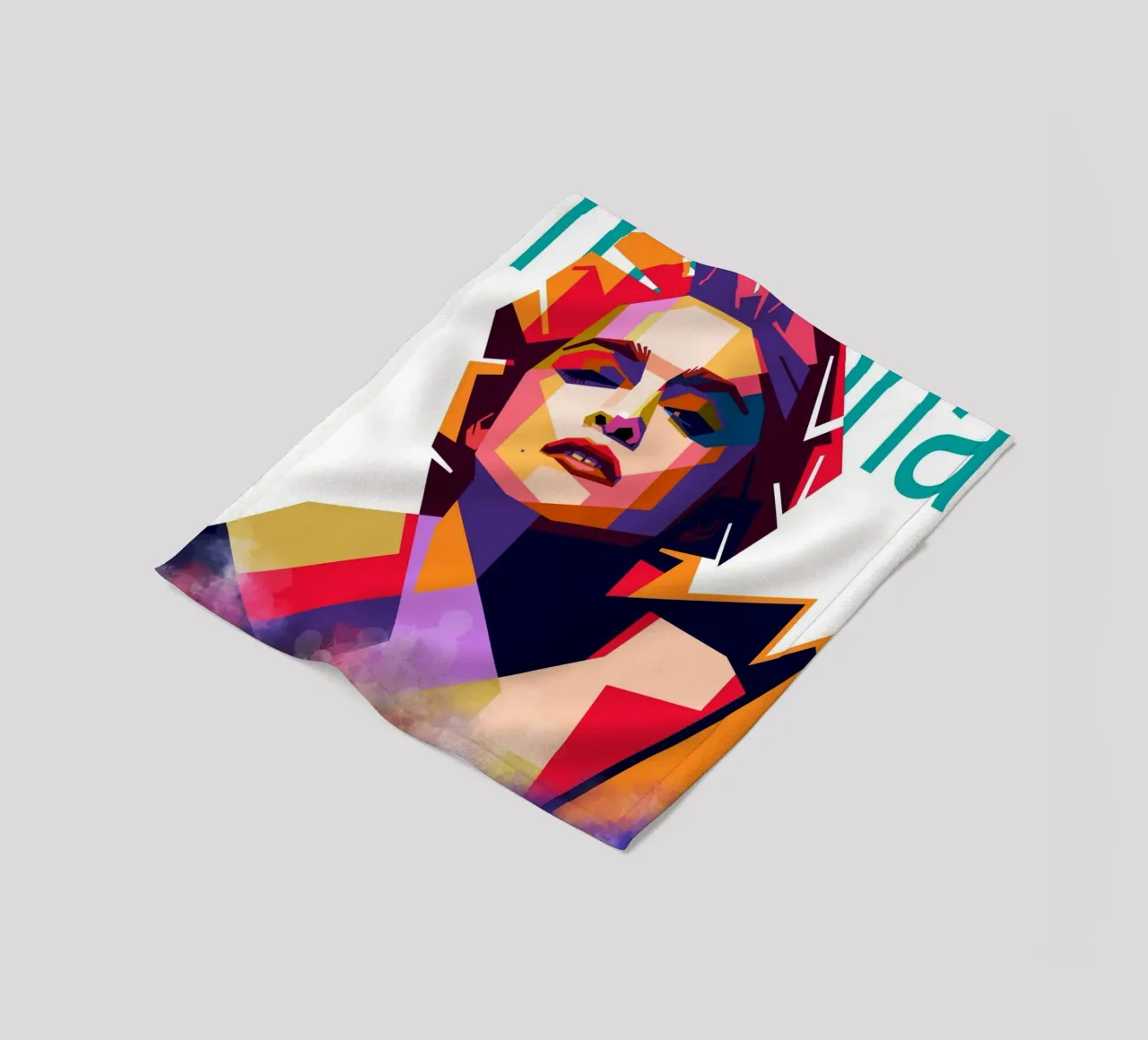Madonna WPAP art style coperta in pile da Hantamrata