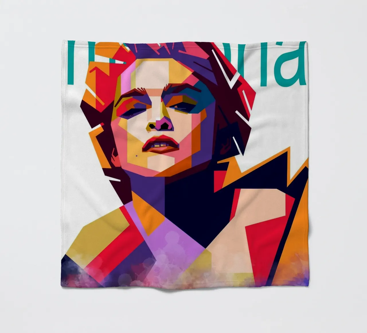 Madonna WPAP art style coperta in pile da Hantamrata