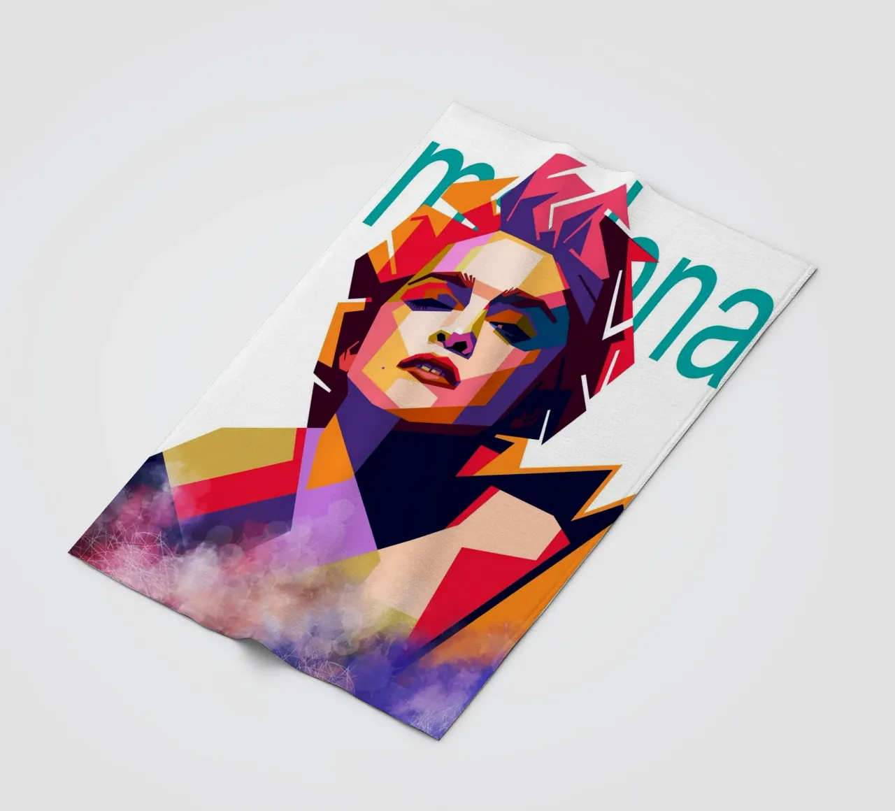 Madonna WPAP art style coperta in pile da Hantamrata