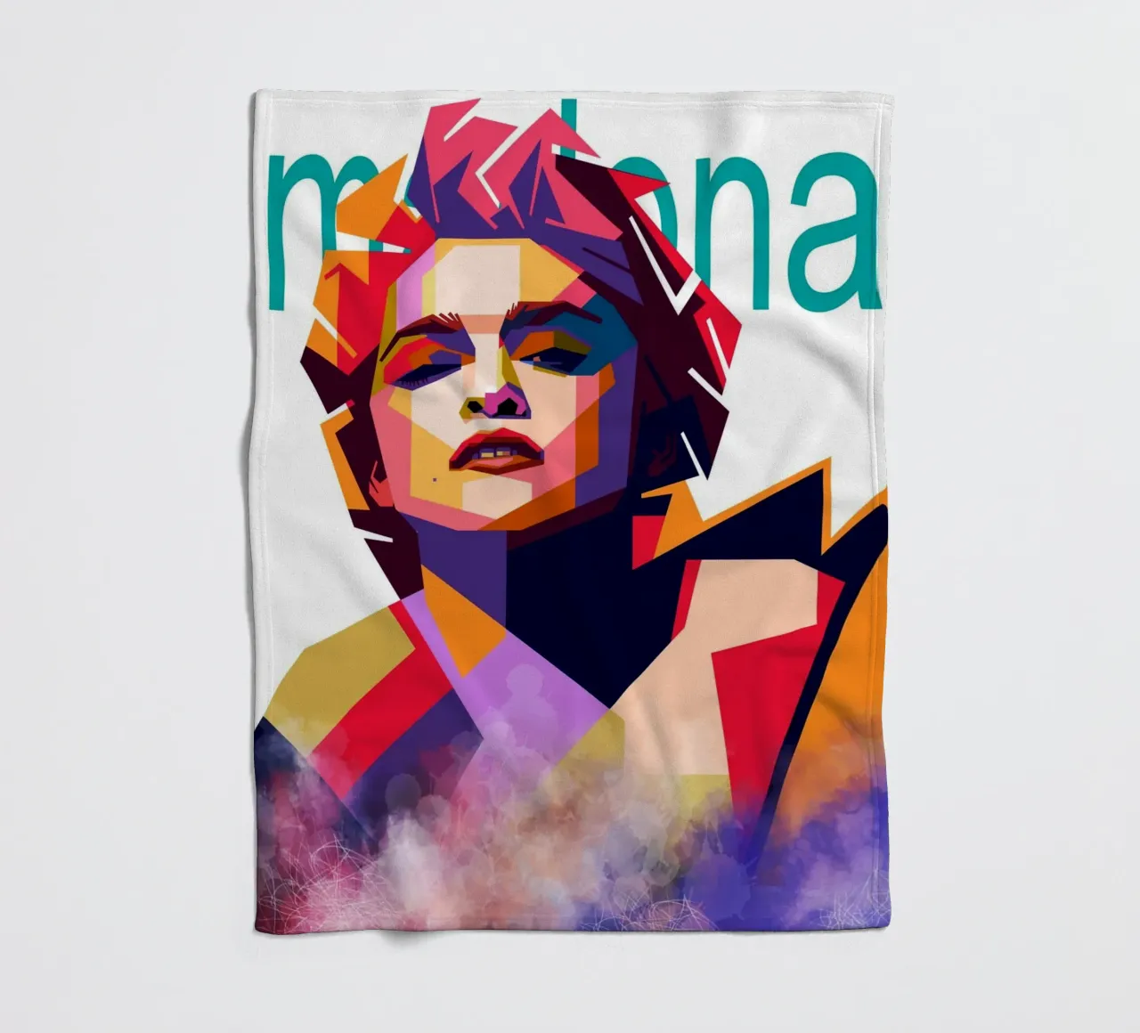 Madonna WPAP art style coperta in pile da Hantamrata