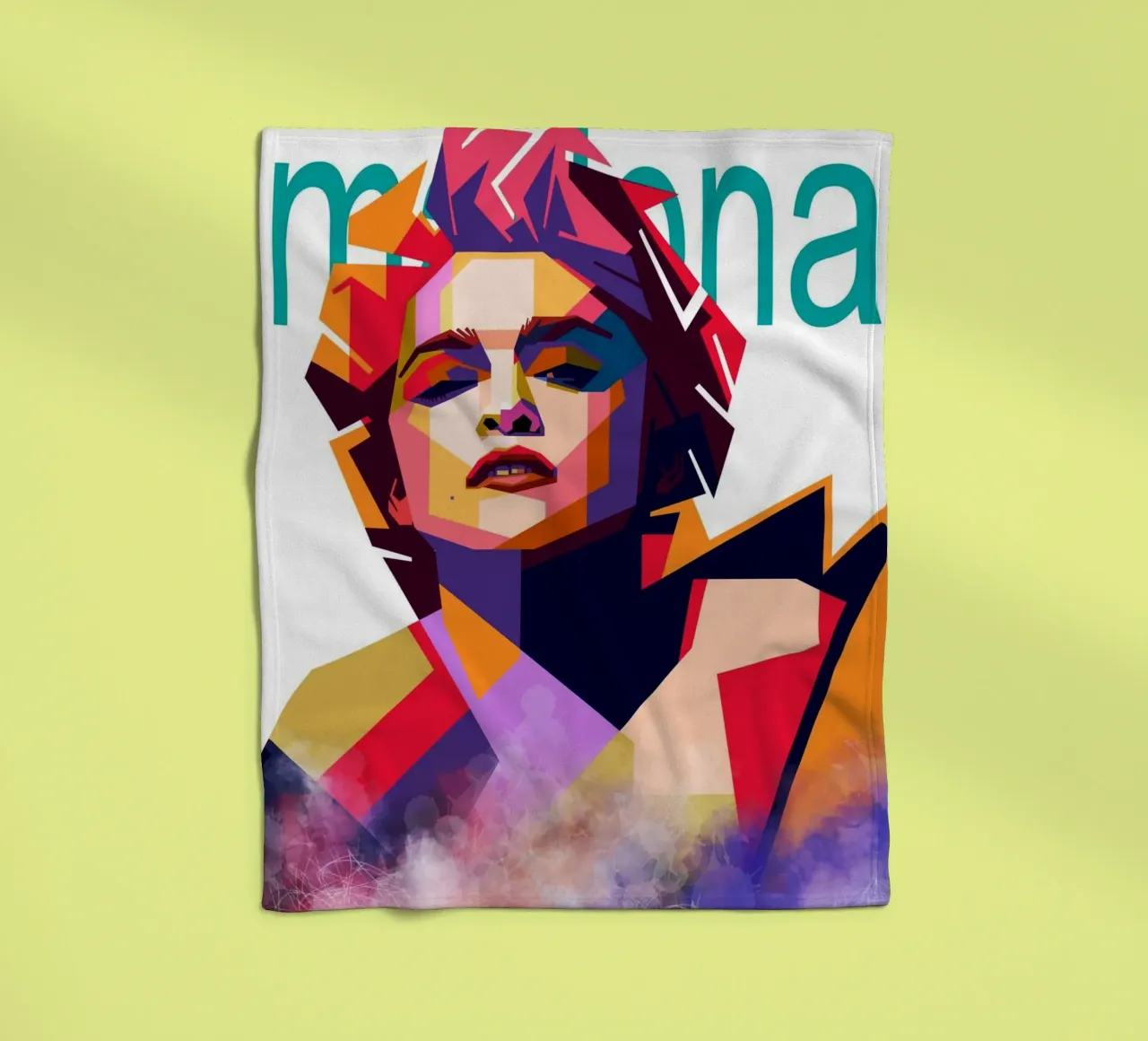Madonna WPAP art style coperta in pile da Hantamrata